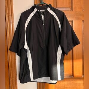 FootJoy 1/4 Zip Pullover - Short Sleeve Rain Jacket - Men’s Medium